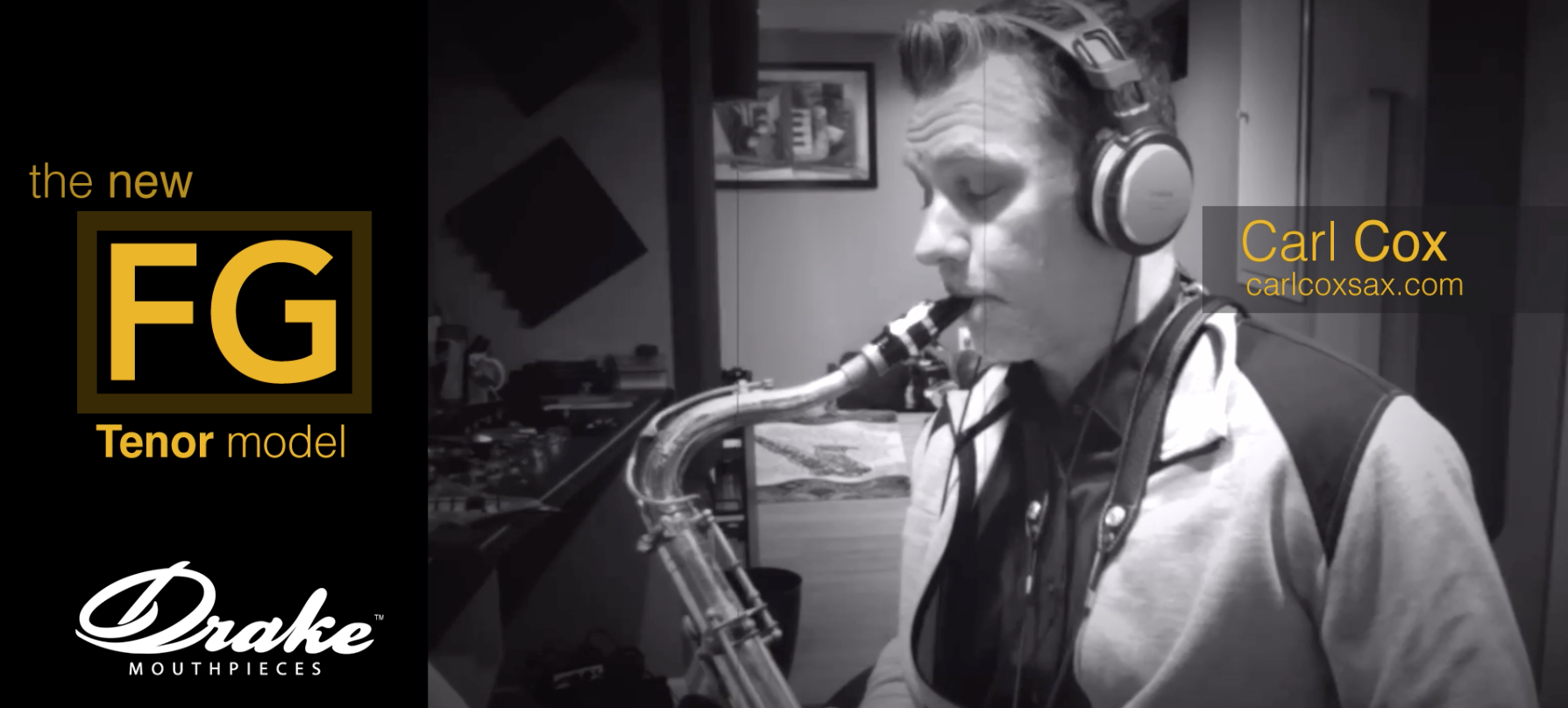 Carl Cox Playing the Drake Saxophone Mouthpiece FG Tenor Model